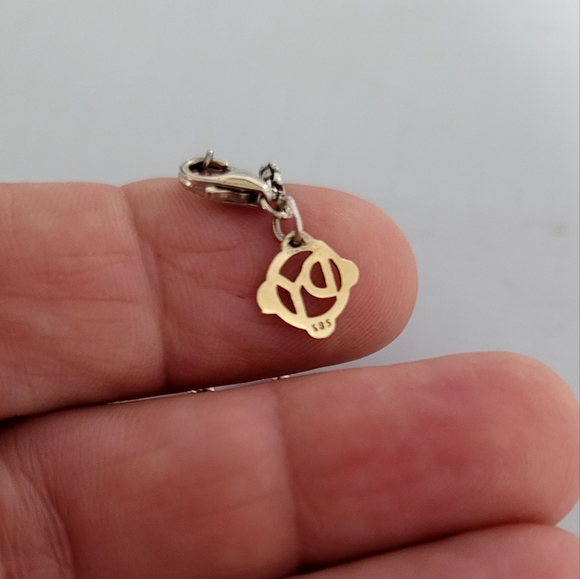 David Yurman Two-Tone Heart Pendant Necklace - Picture 8 of 8